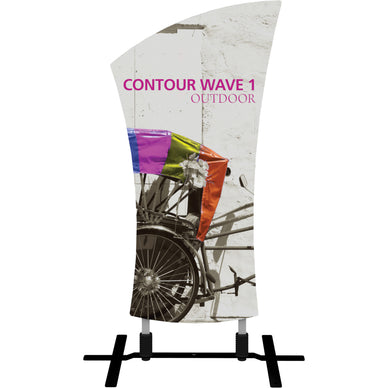 Contour™ WAVE 1 Shaped Indoor/Outdoor Sign