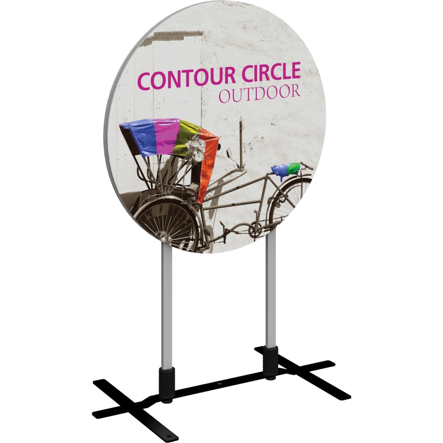 Contour™ CIRCLE-Shaped Indoor/Outdoor Sign