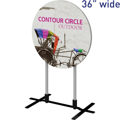 Contour™ CIRCLE-Shaped Indoor/Outdoor Sign