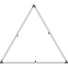 Formulate® Master Hanging Banner Sign · 10′ × 4′ Triangle