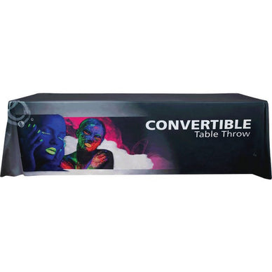 Custom Printed Tablecloth with Logo & Graphics ∙ Convertible Sizes 6′/8′