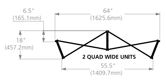 Hopup™ Pop-Up Display, Curved · 5½′w × 7½′h