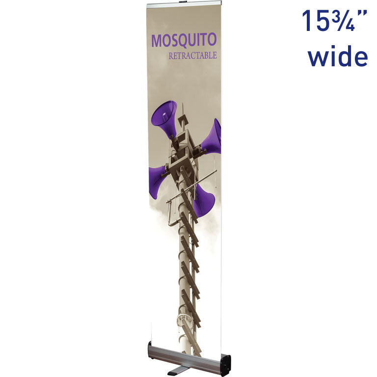 Mosquito™ 400 Retractable Banner Stand · 15¾″ wide