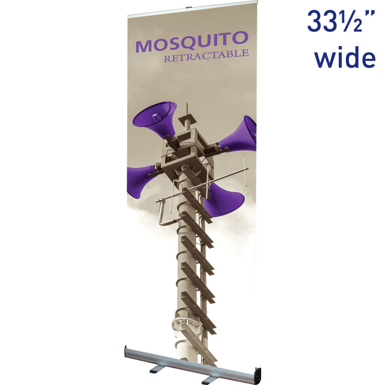 Mosquito™ 850 Retractable Banner Stand · 33½″ wide