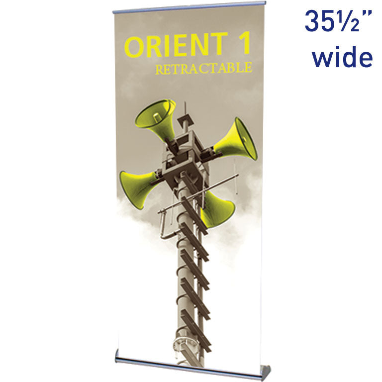 Orient™ 920 Retractable Banner Stand · 35½″ wide