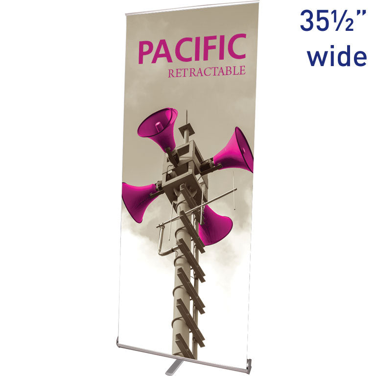 Pacific™ 920 Retractable Banner Stand · 35½″ wide