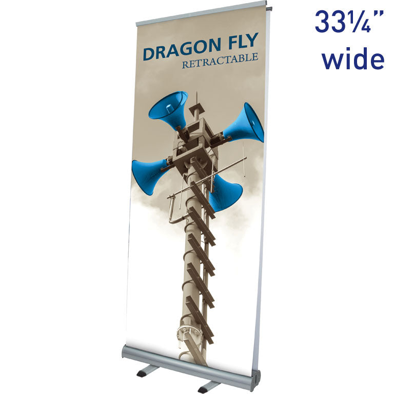 Dragon Fly™ Double-Sided Retractable Banner Stand ∙ 33¼″ wide