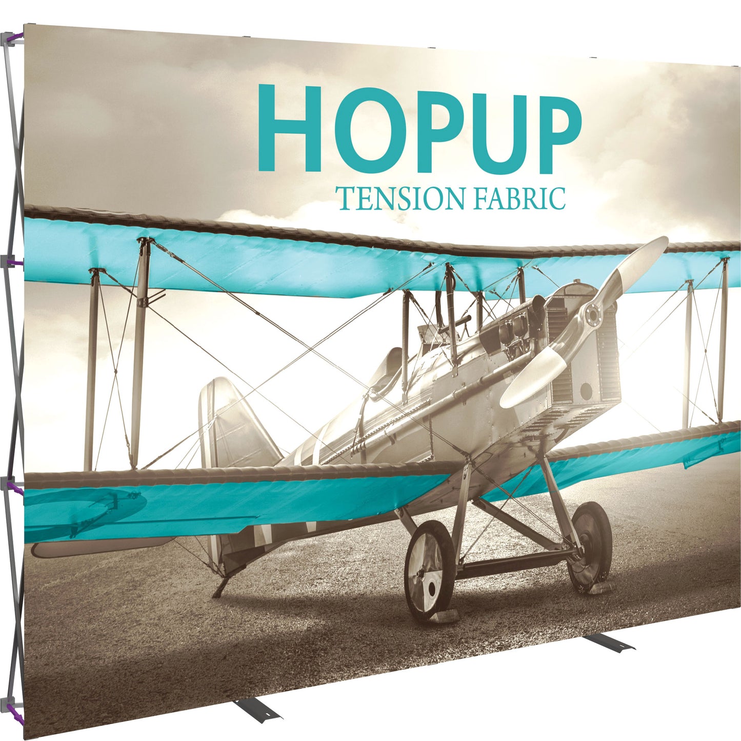 Hopup™ Pop-Up Display, Straight · 10′w × 7½′h