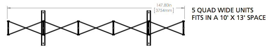 Hopup™ Pop-Up Display, Straight · 12½′w × 10′h