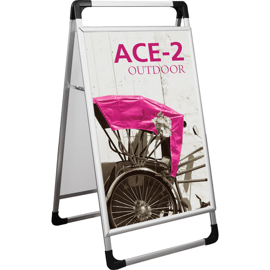 Ace-2™ A-Frame Sidewalk Sign • Aluminum