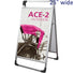 Ace-2™ A-Frame Sidewalk Sign • Aluminum