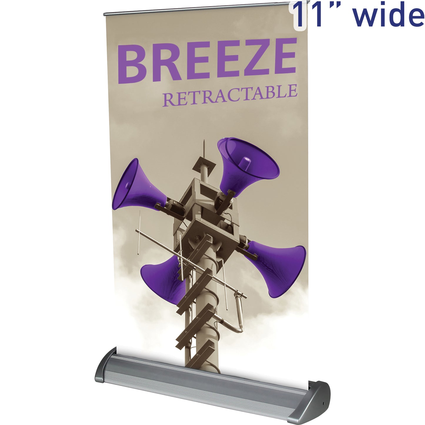 Breeze™ 2 Tabletop Retractable Banner Stand ∙ 11″ wide