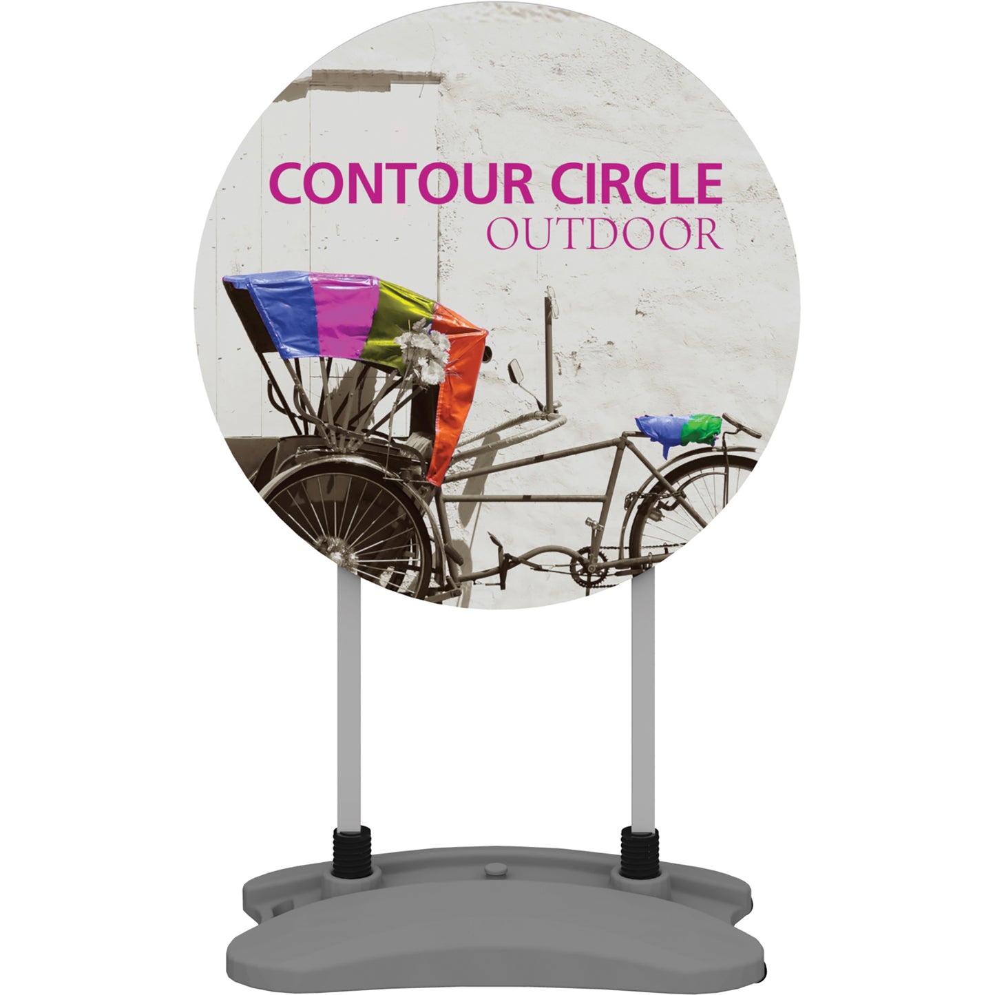 Contour™ CIRCLE-Shaped Indoor/Outdoor Sign