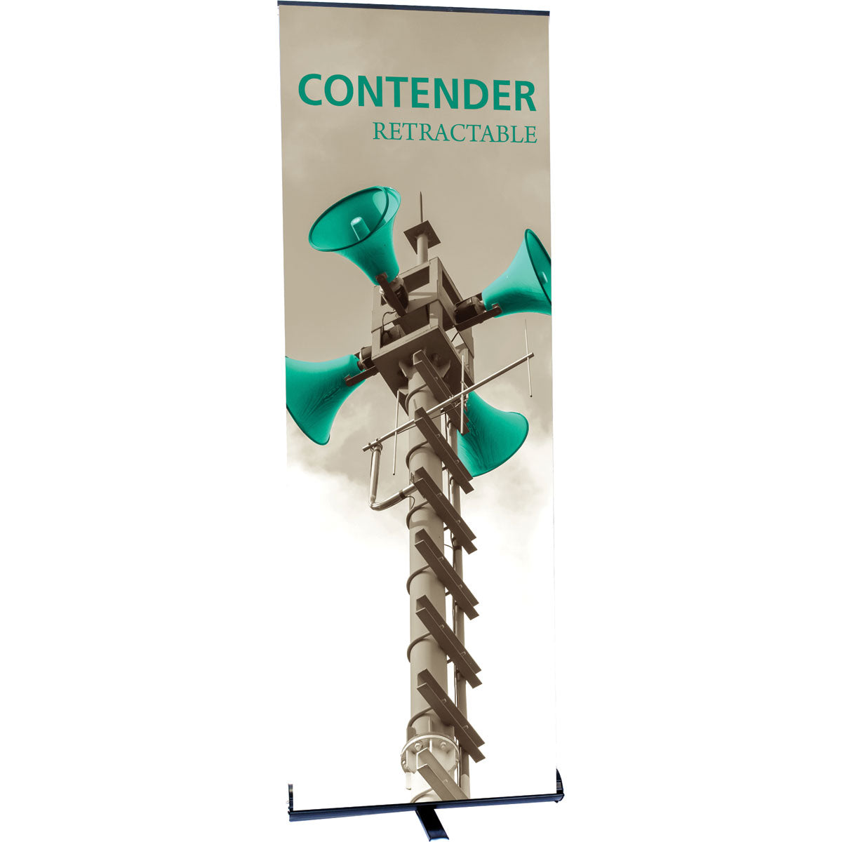 Contender™ Mini Retractable Banner Stand ∙ 23½″ wide