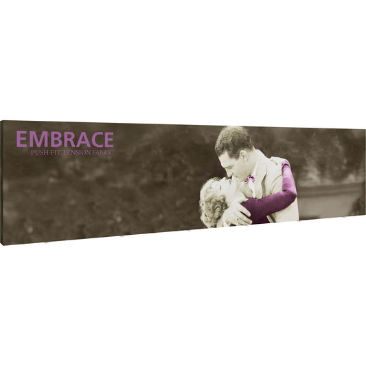 Embrace™ Tension Fabric Display · 30′ wide × 7½′ tall