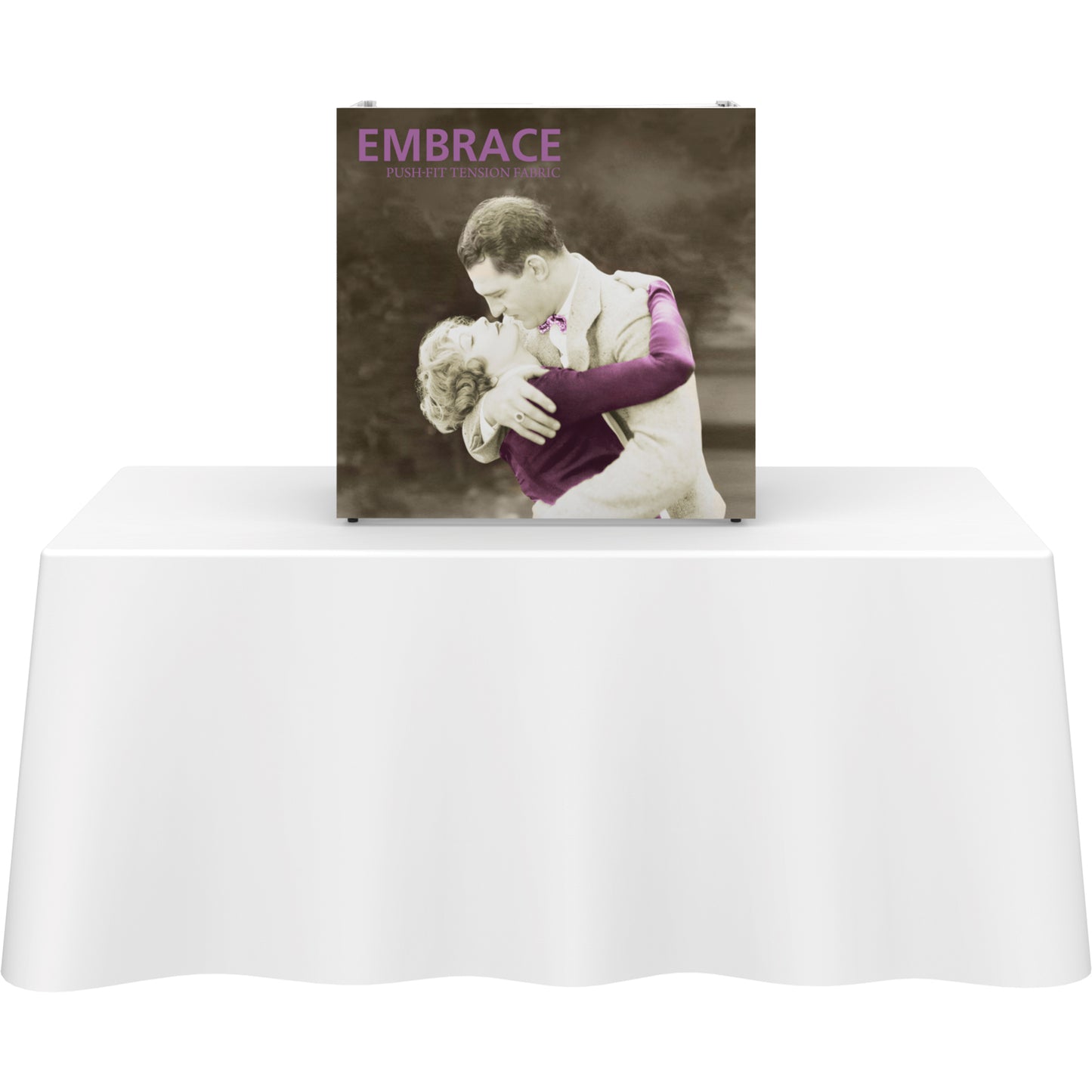 Embrace™ Tabletop Display · 2½′ wide × 2½′ tall