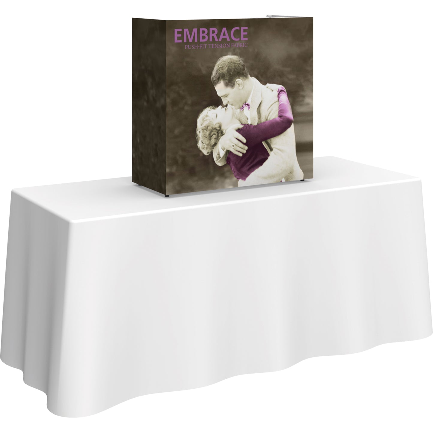 Embrace™ Tabletop Display · 2½′ wide × 2½′ tall