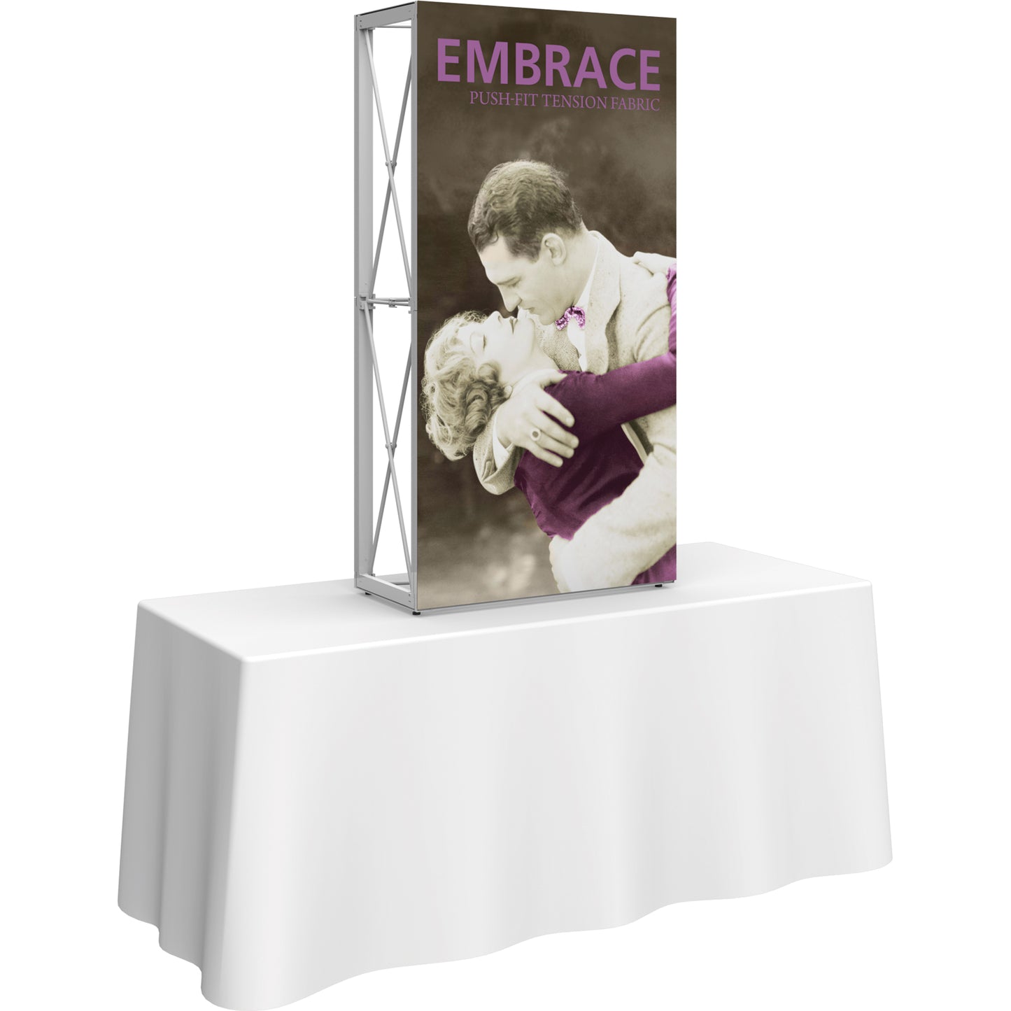 Embrace™ Tabletop Display · 2½′ wide × 5′ tall