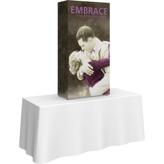 Embrace™ Tabletop Display · 2½′ wide × 5′ tall