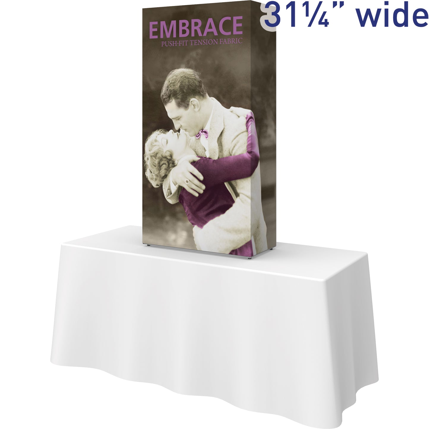 Embrace™ Tabletop Display · 2½′ wide × 5′ tall