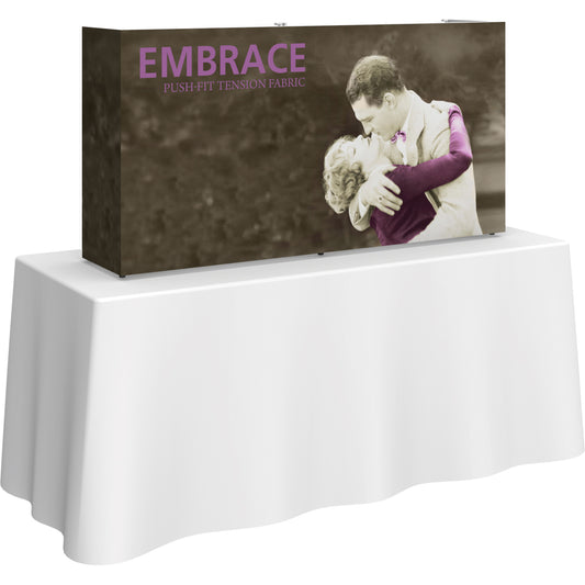 Embrace™ Tabletop Display · 5′ wide × 2½′ tall