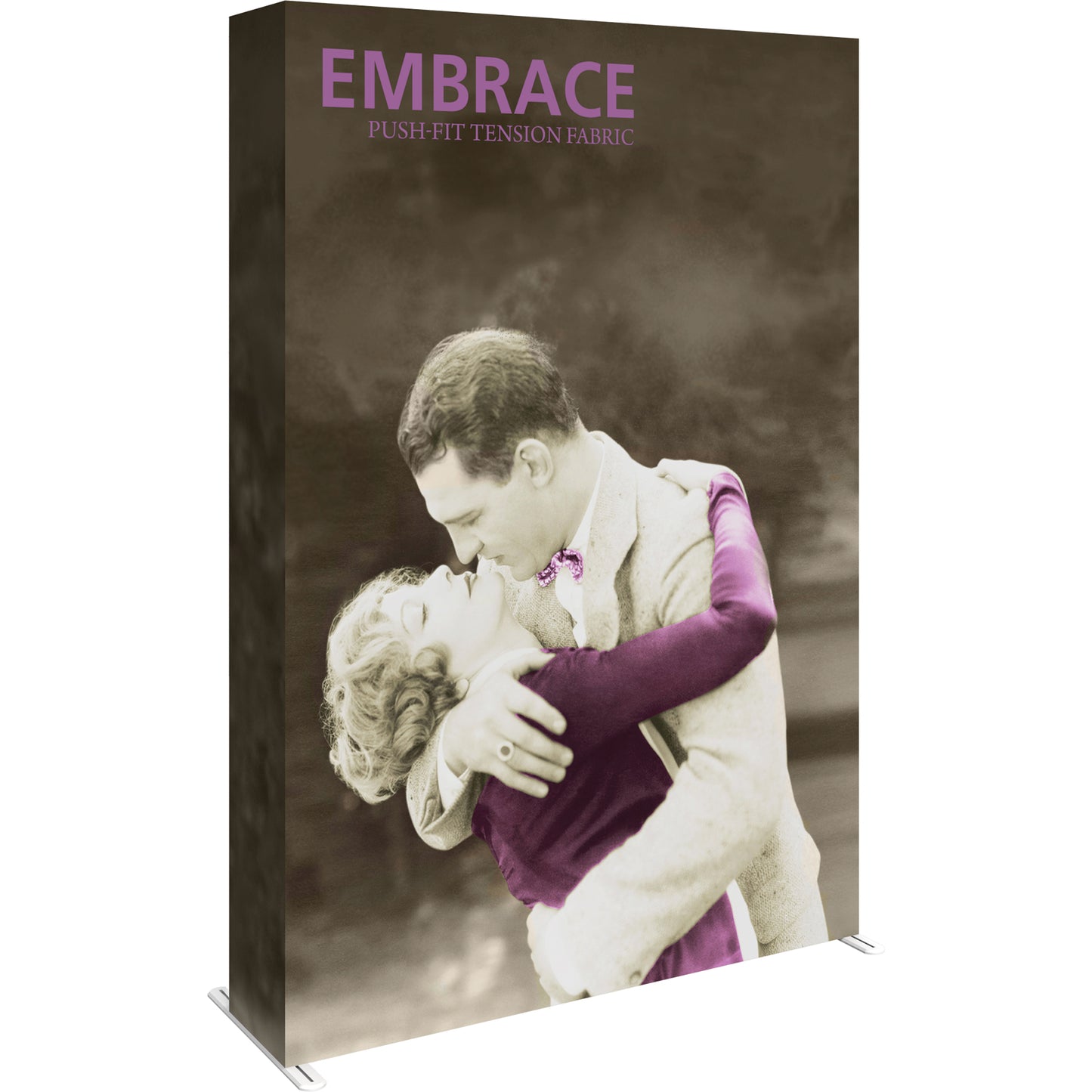 Embrace™ Tension Fabric Display · 5′ wide × 7½′ tall