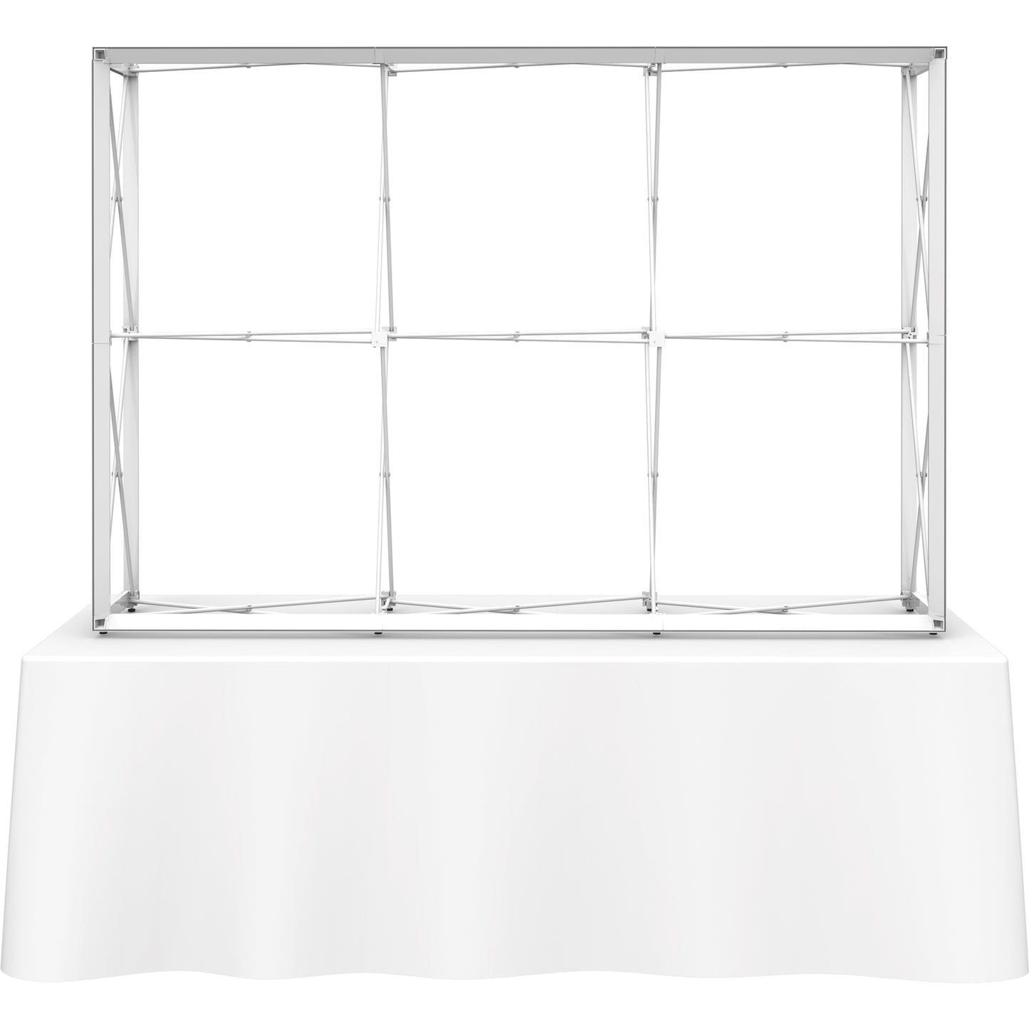 Embrace™ Tabletop Display · 7½′ wide × 5′ tall