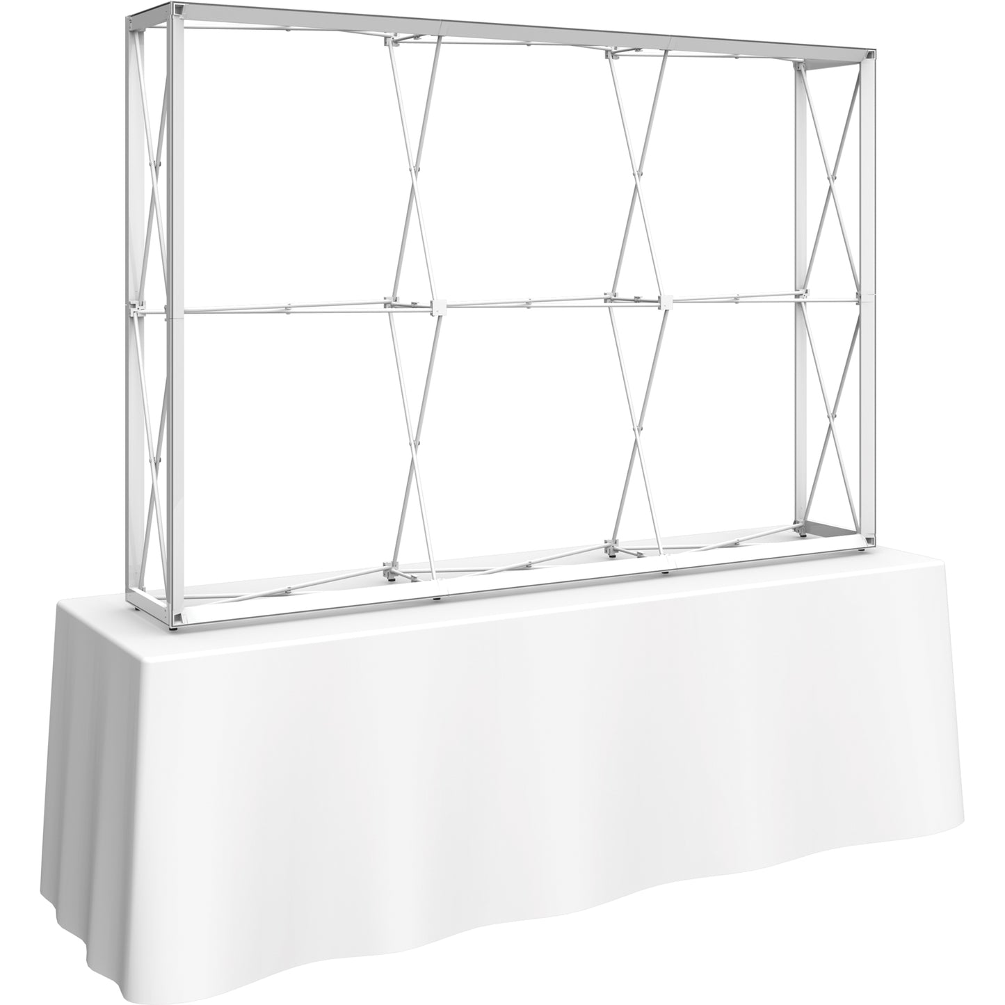 Embrace™ Tabletop Display · 7½′ wide × 5′ tall