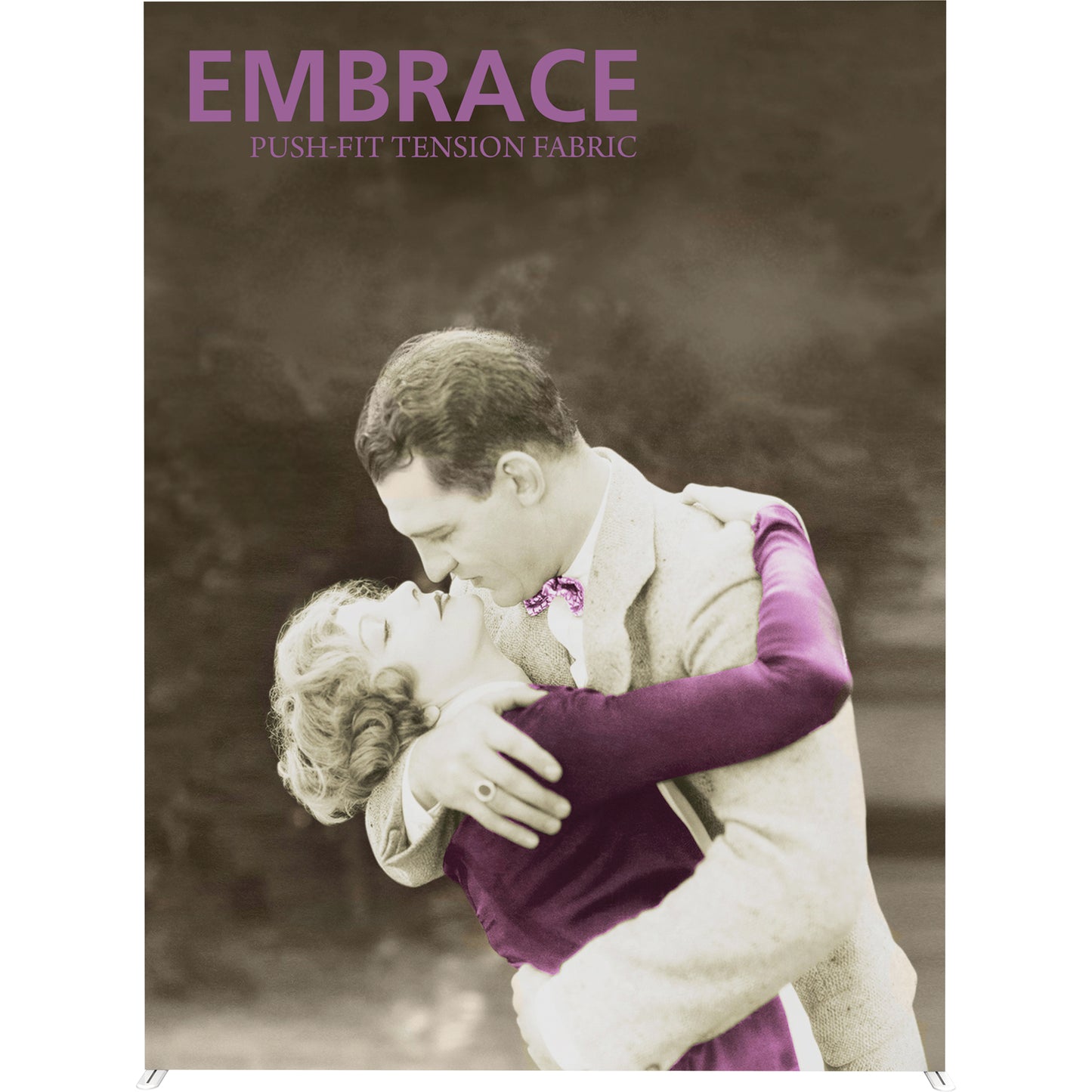 Embrace™ Tension Fabric Display · 7½′ wide × 10′ tall