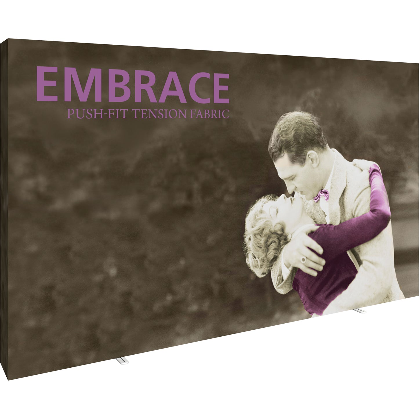 Embrace™ Tension Fabric Display · 12¼′ wide × 7½′ tall