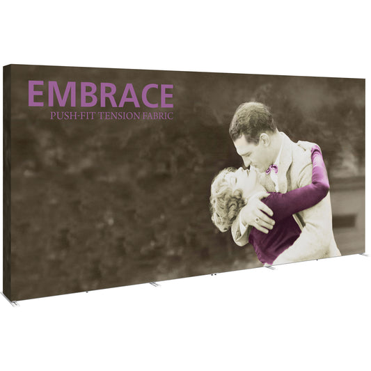 Embrace™ Tension Fabric Display · 15′ wide × 7½′ tall