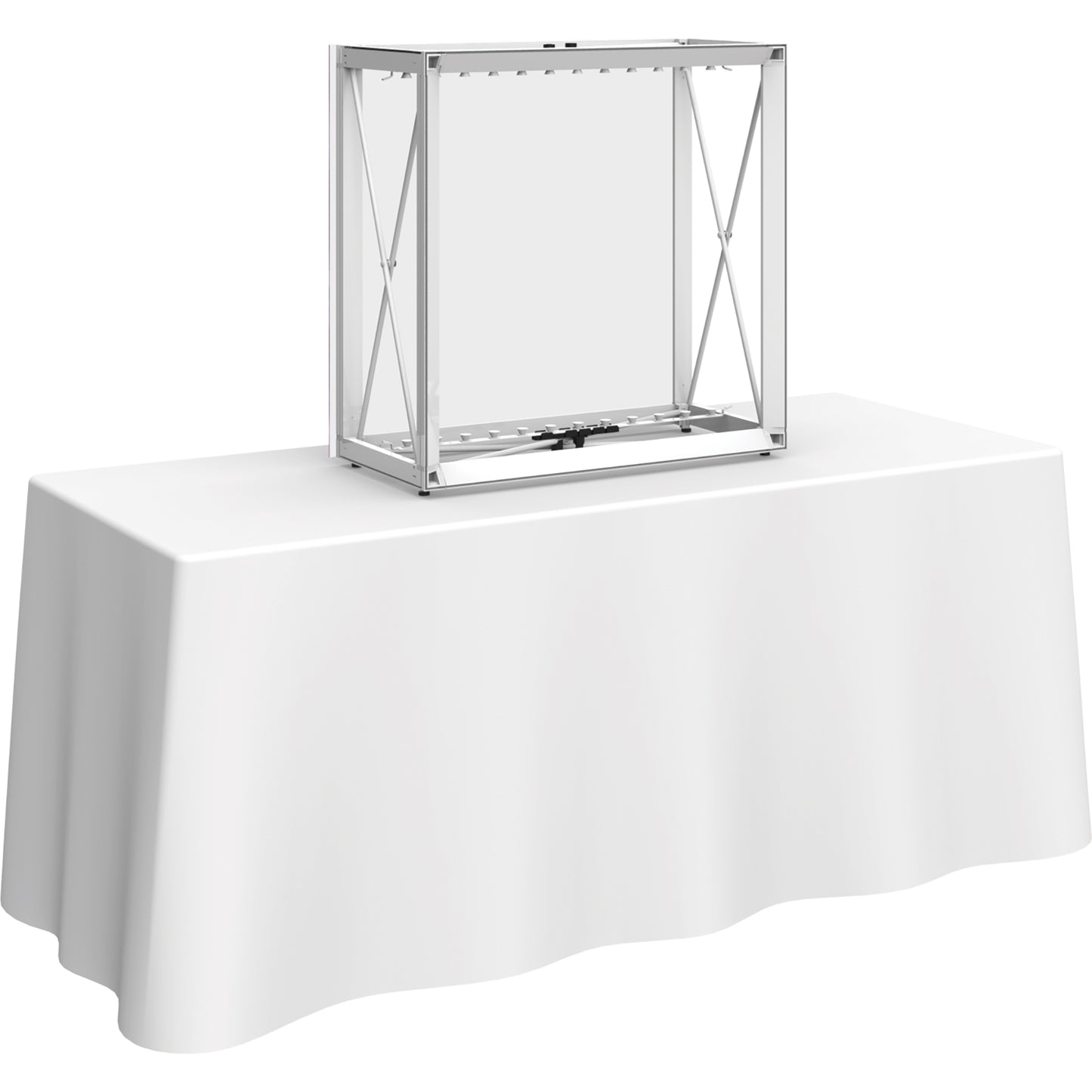 Embrace™ Tabletop Display · 2½′ wide × 2½′ tall (BACKLIT)