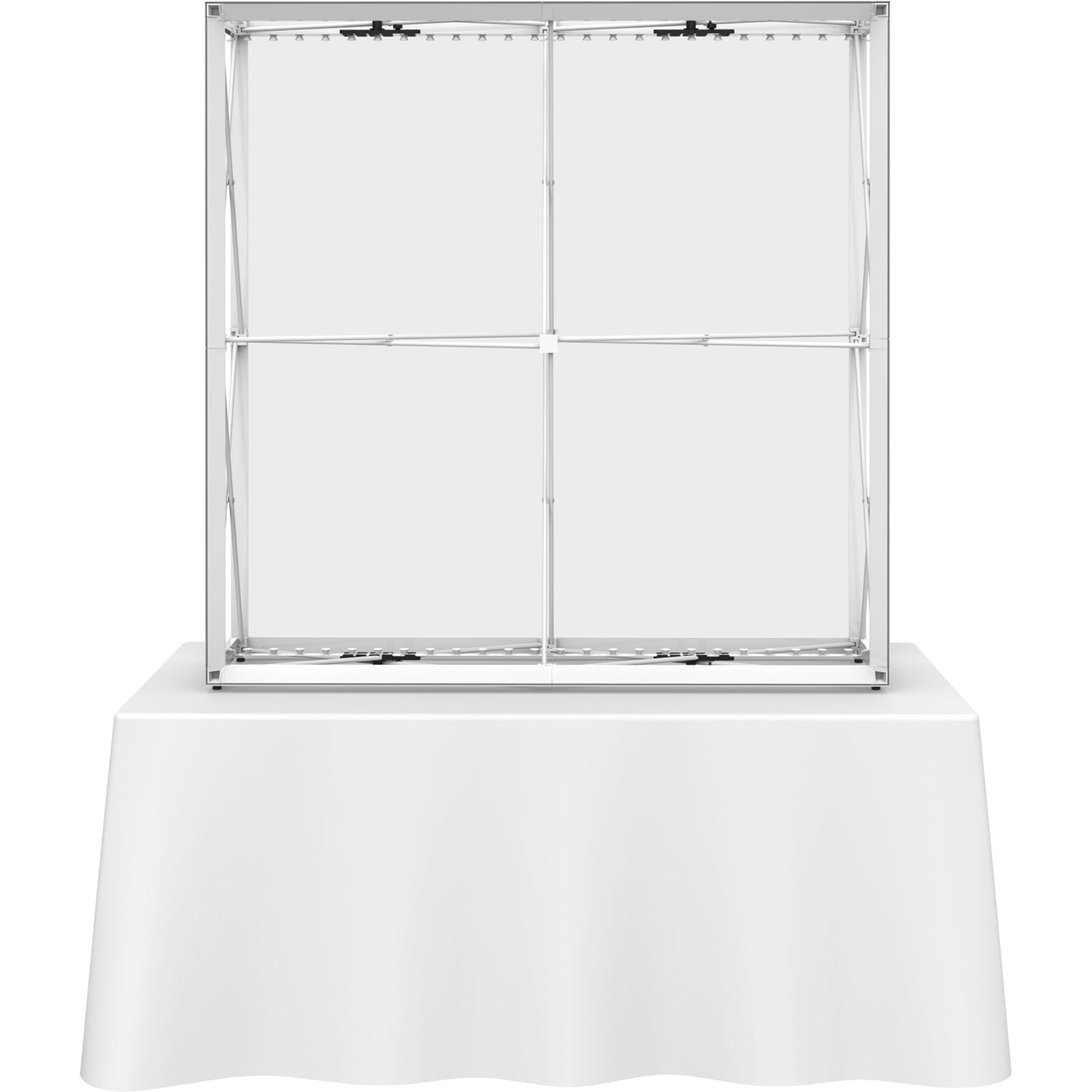 Embrace™ Tabletop Display · 5′ wide × 5′ tall (BACKLIT)