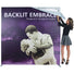 Embrace™ Tension Fabric Display · 10′ wide × 7½′ tall (BACKLIT)