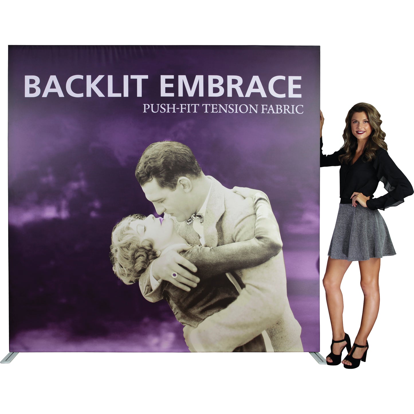 Embrace™ Tabletop Display · 2½′ wide × 2½′ tall (BACKLIT)