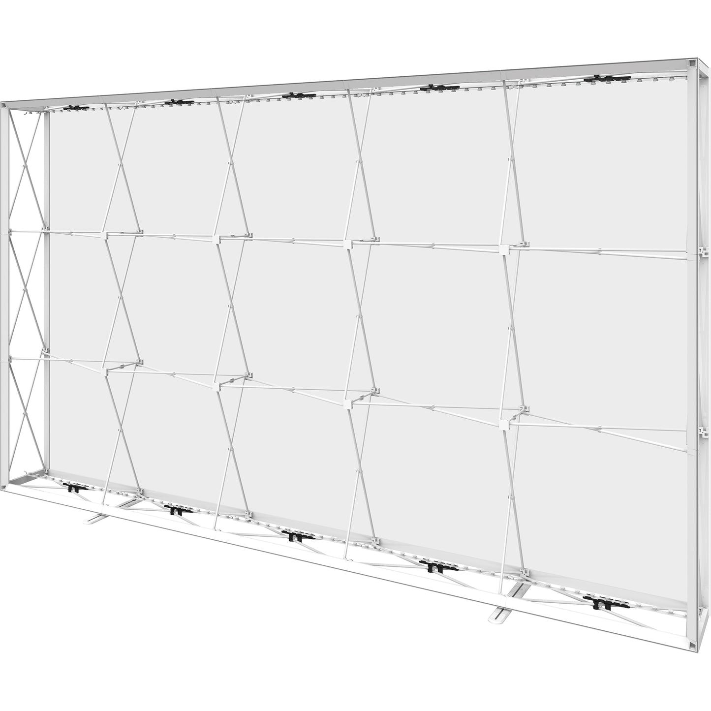 Embrace™ Tension Fabric Display · 12¼′ wide × 7½′ tall (BACKLIT)