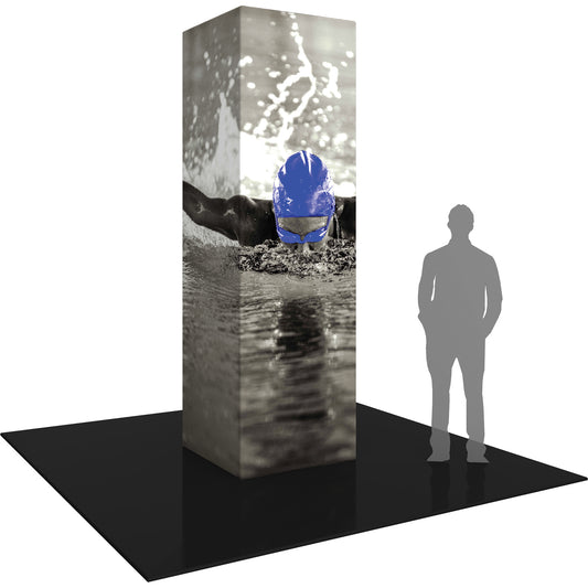 Formulate® 4-Sided Tower Display · 3′ wide × 10′ tall