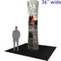 Formulate® Cylinder Tower Display · 3′ wide × 12′ tall