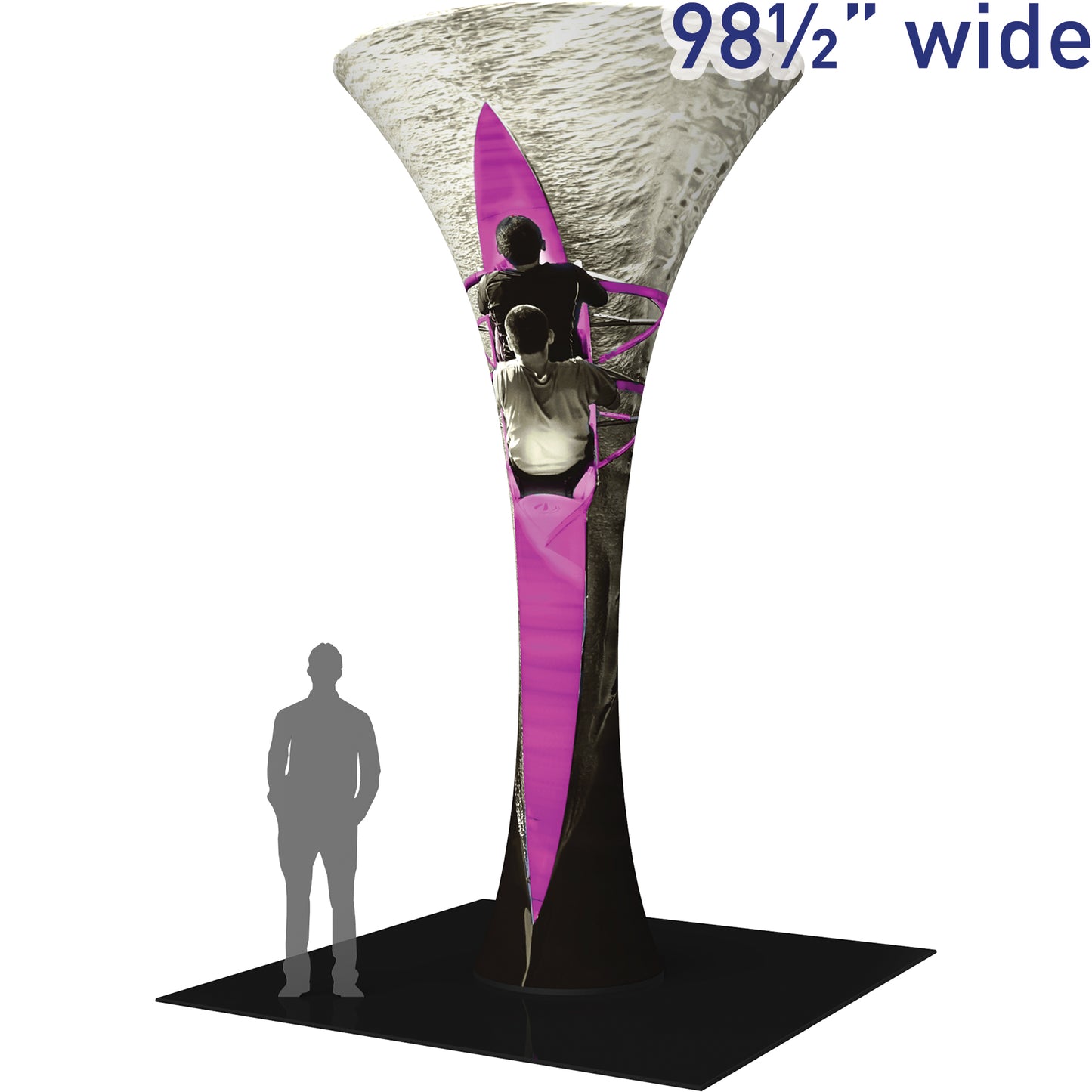 Formulate® Funnel Tower Display · 16′ tall