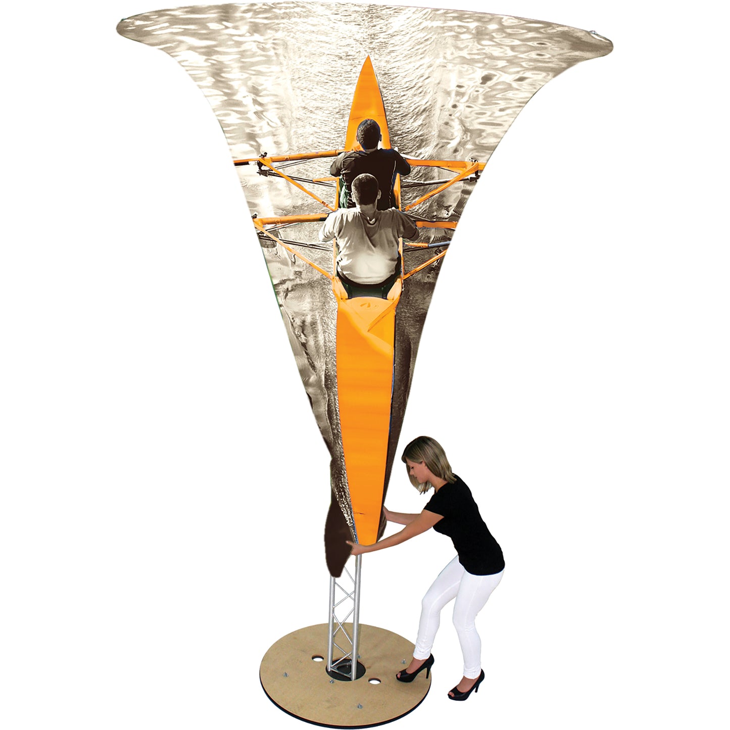 Formulate® Funnel Tower Display · 12′ tall