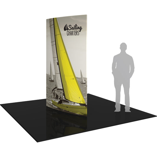 Formulate® Shield Tower Display · 3′ wide × 8′ tall