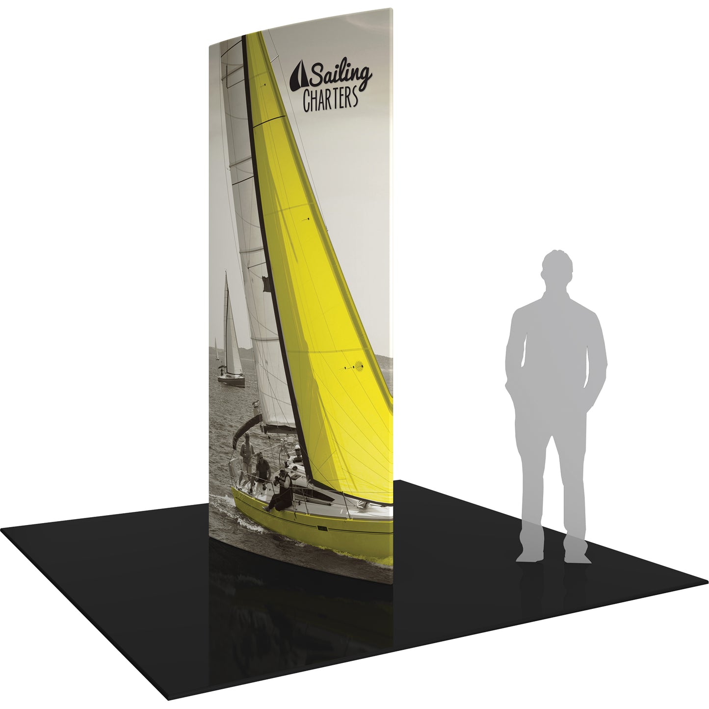 Formulate® Shield Tower Display · 3′ wide × 10′ tall