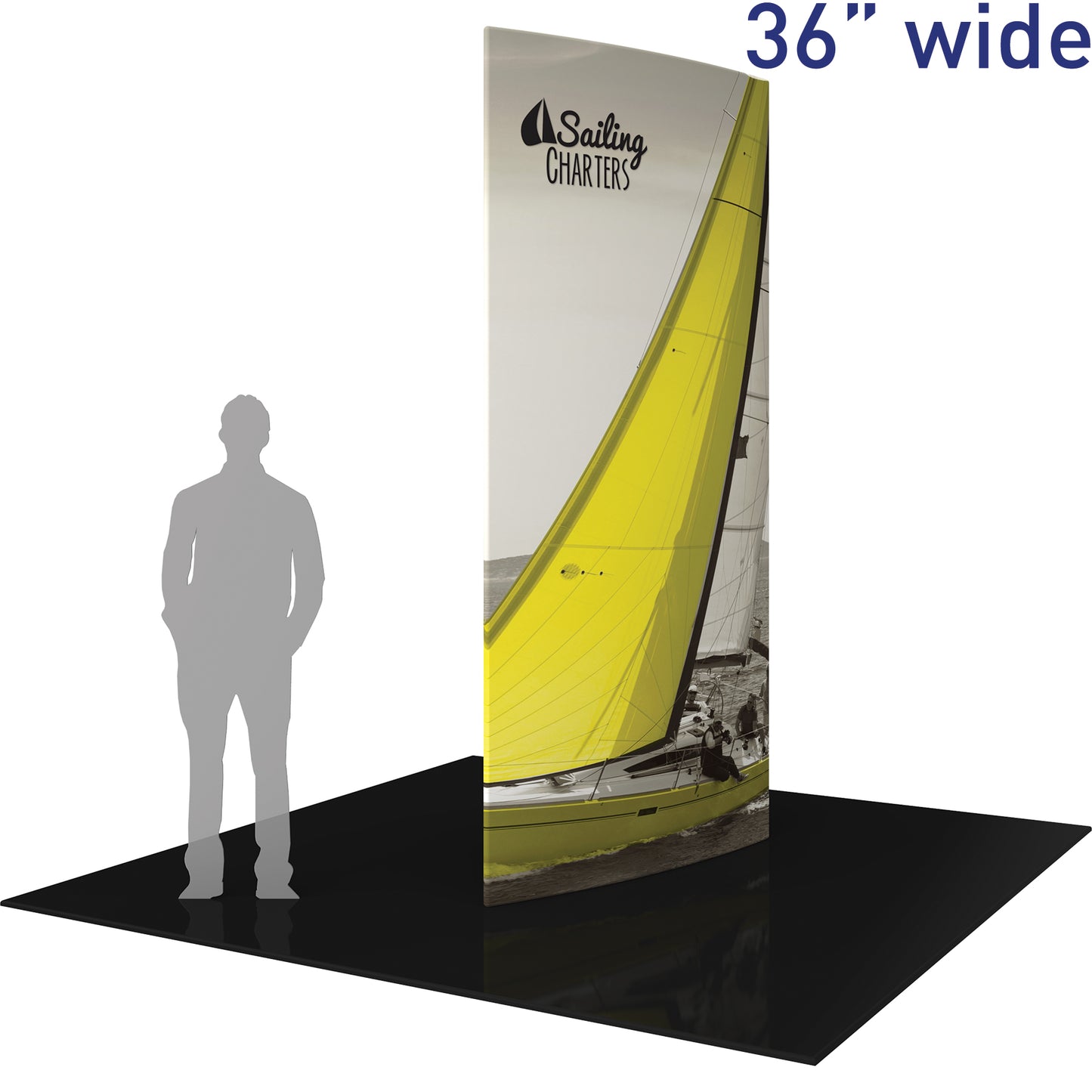 Formulate® Shield Tower Display · 3′ wide × 10′ tall