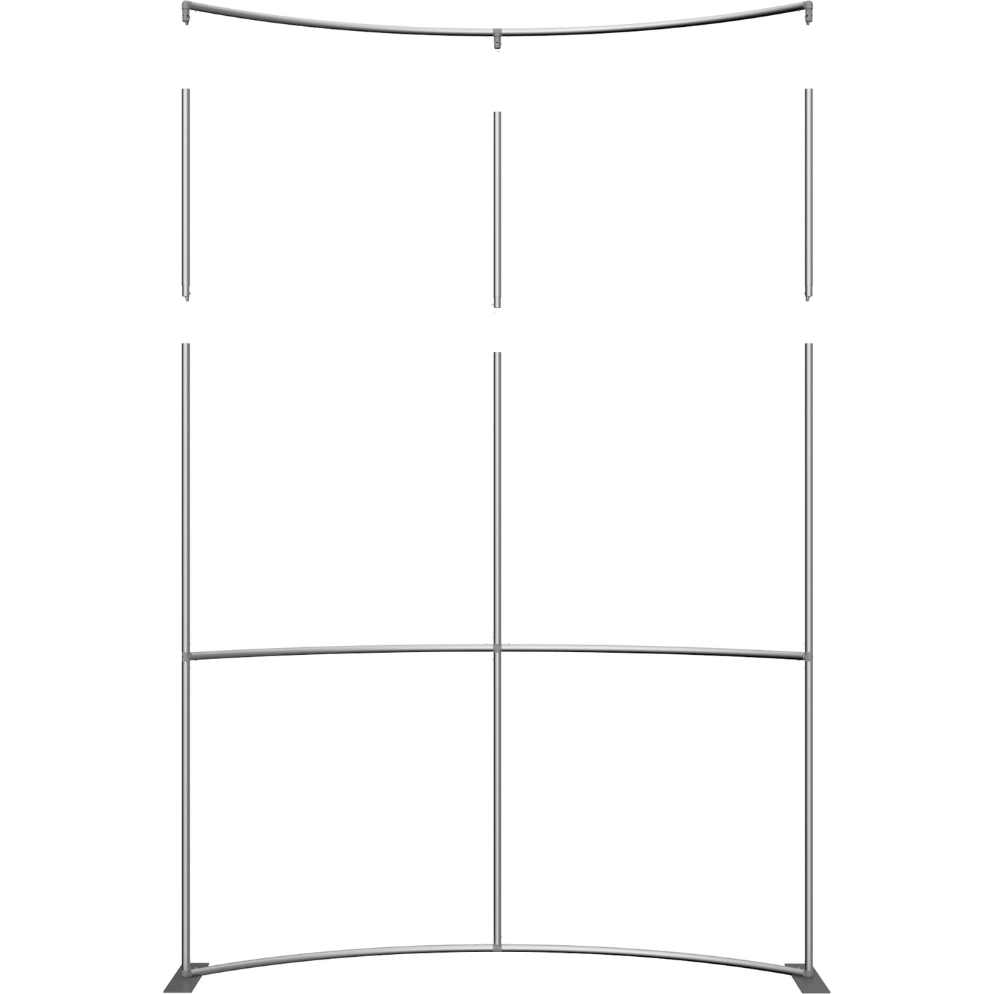 Formulate® Master Tradeshow Backdrop, Curved · 8′ wide, 10′ tall