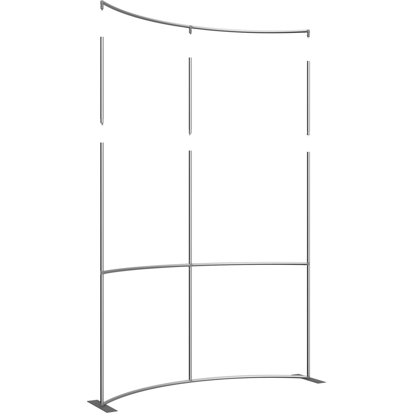 Formulate® Master Tradeshow Backdrop, Curved · 8′ wide, 10′ tall