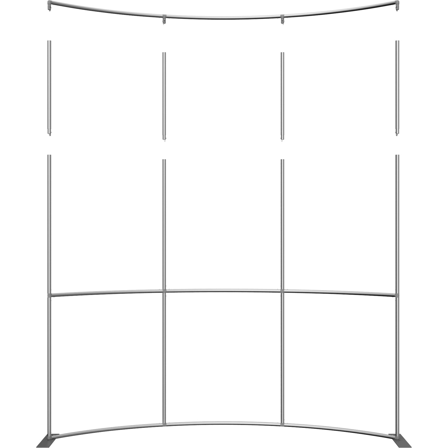 Formulate® Master Tradeshow Backdrop, Curved · 10′ wide, 10′ tall