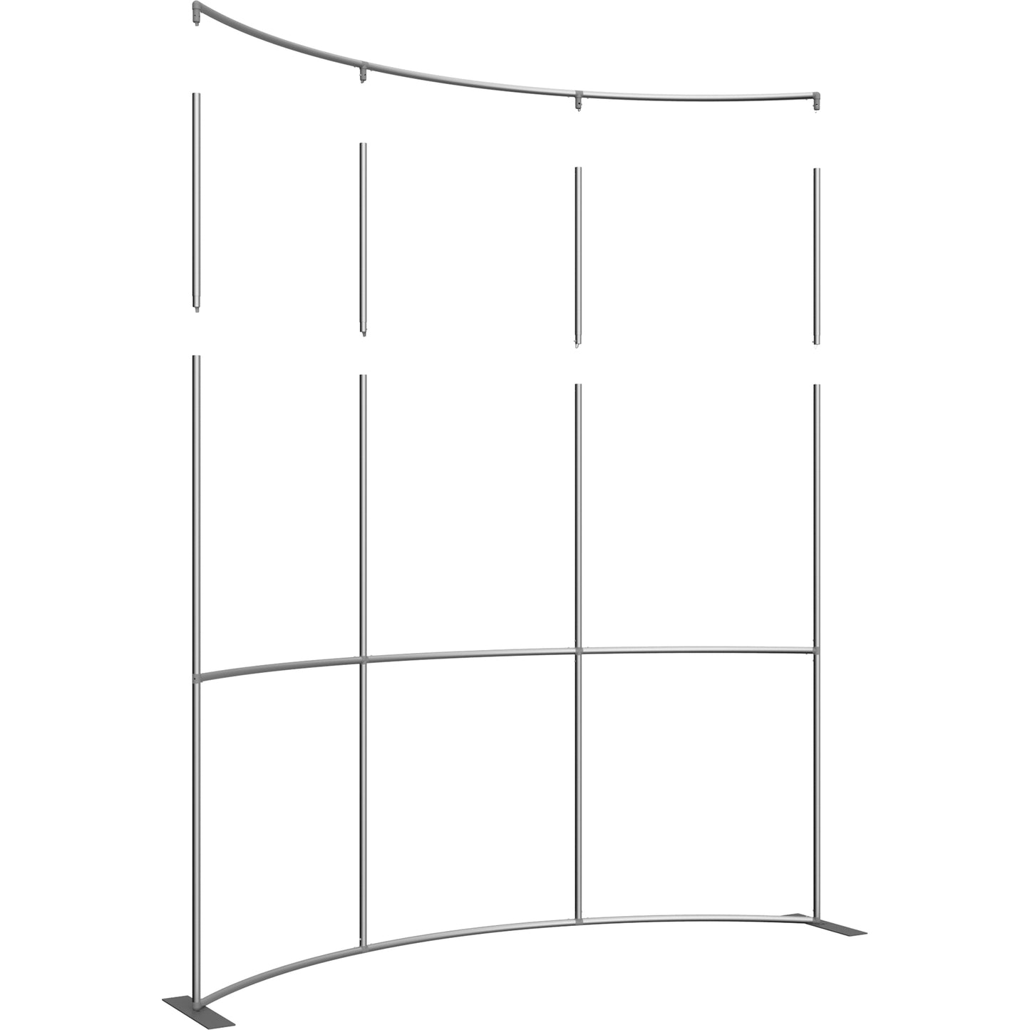 Formulate® Master Tradeshow Backdrop, Curved · 10′ wide, 10′ tall