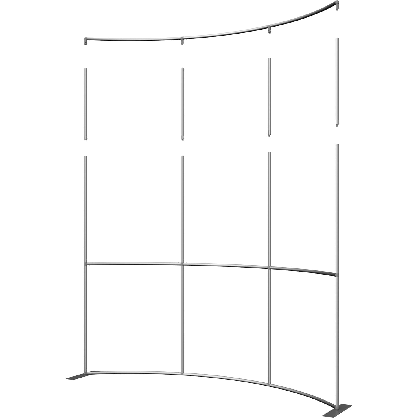 Formulate® Master Tradeshow Backdrop, Curved · 10′ wide, 10′ tall