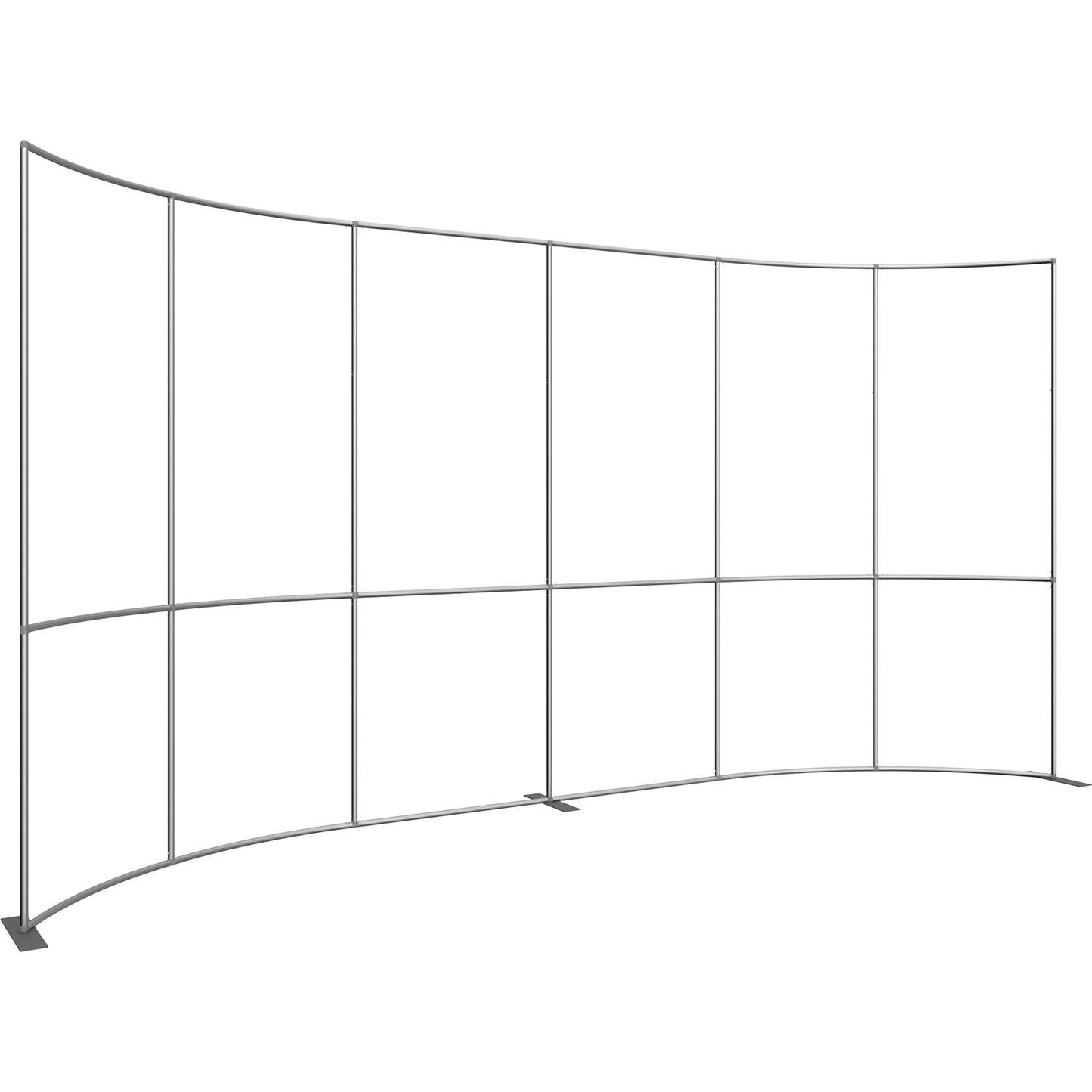 Formulate® Master Tradeshow Backdrop, Curved · 20′ wide, 10′ tall