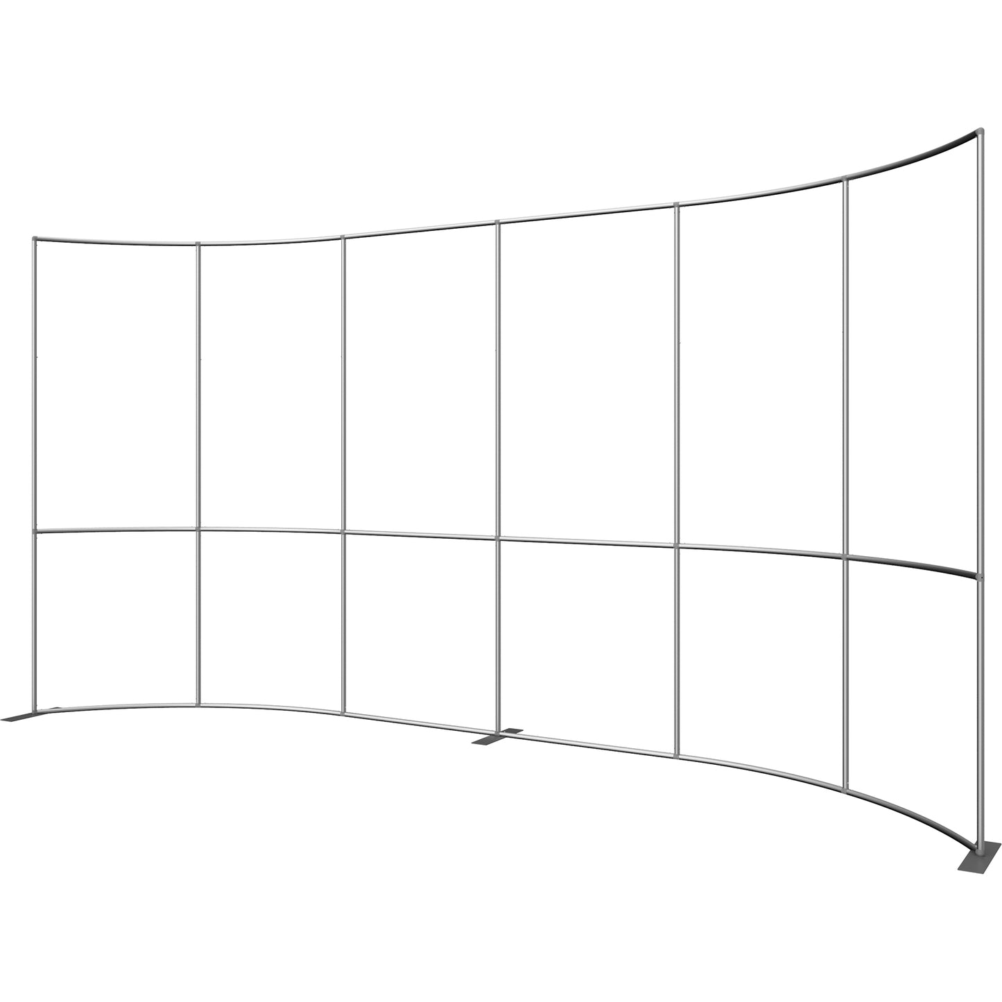 Formulate® Master Tradeshow Backdrop, Curved · 20′ wide, 10′ tall